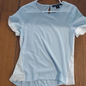 Short sleeve light blue blouse like new